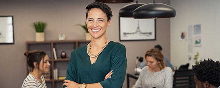 Professional woman in office